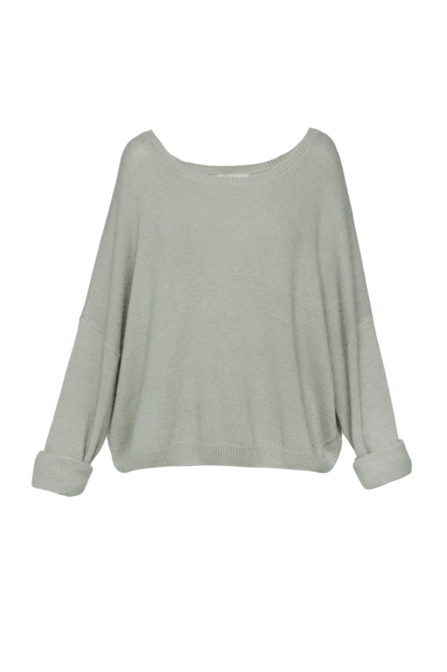 Pull angora gris col rond - BSB