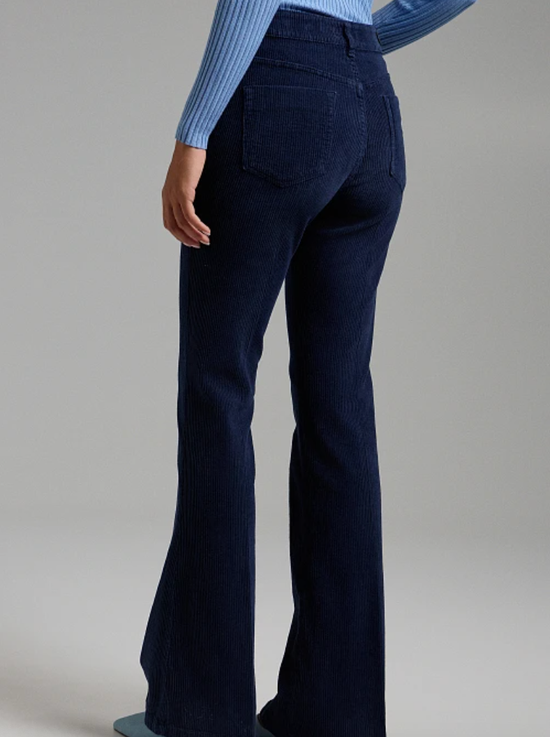 Pantalon velour côtelé Blue Navy - BSB