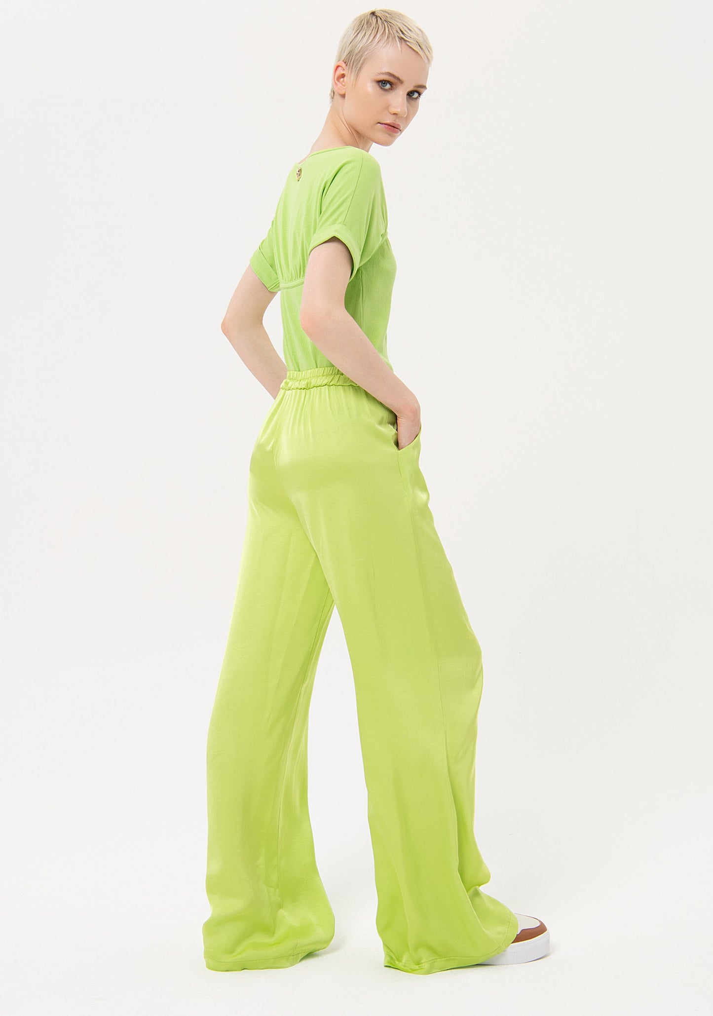 Pantalon satin