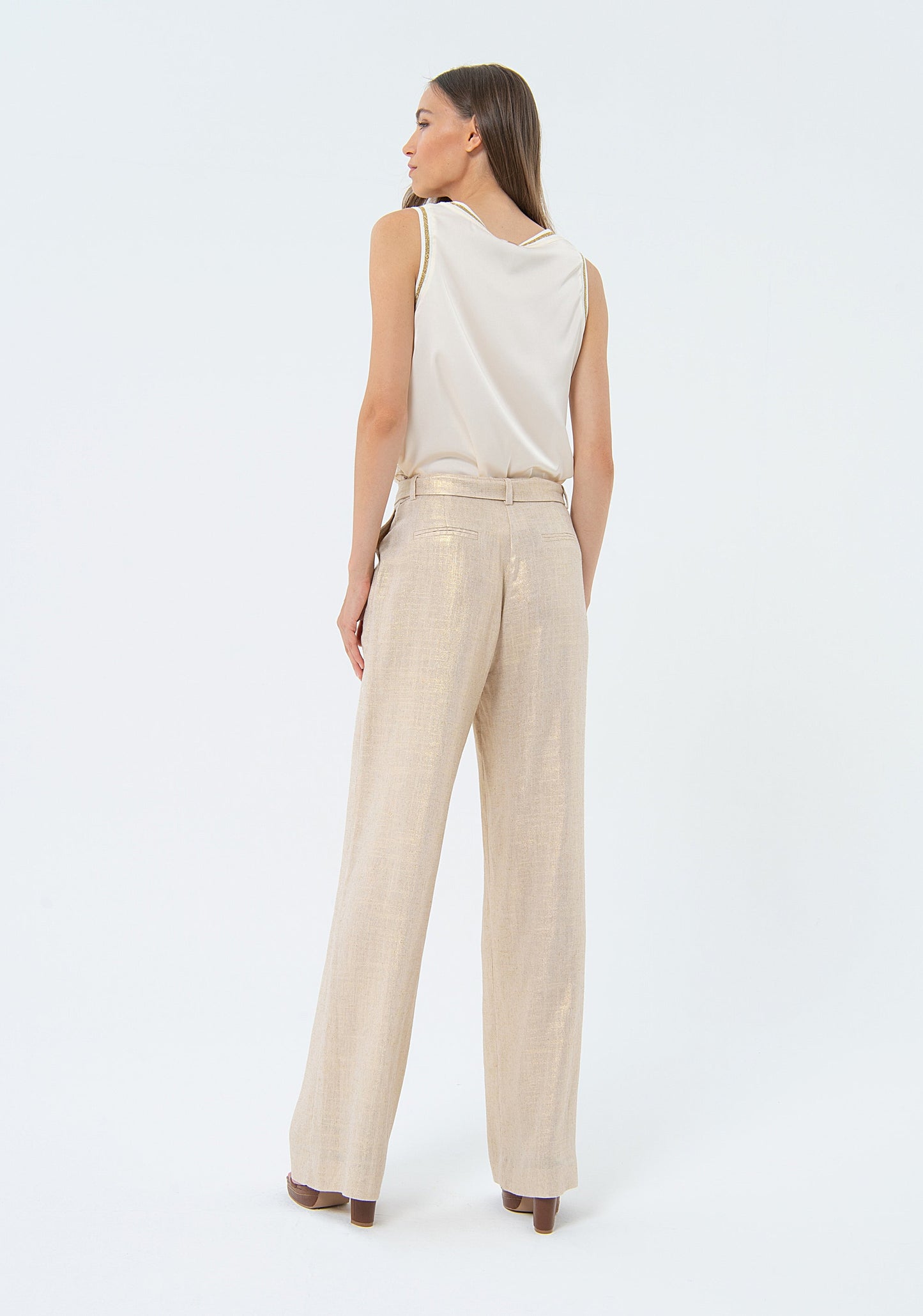 Pantalon lin Fracomina