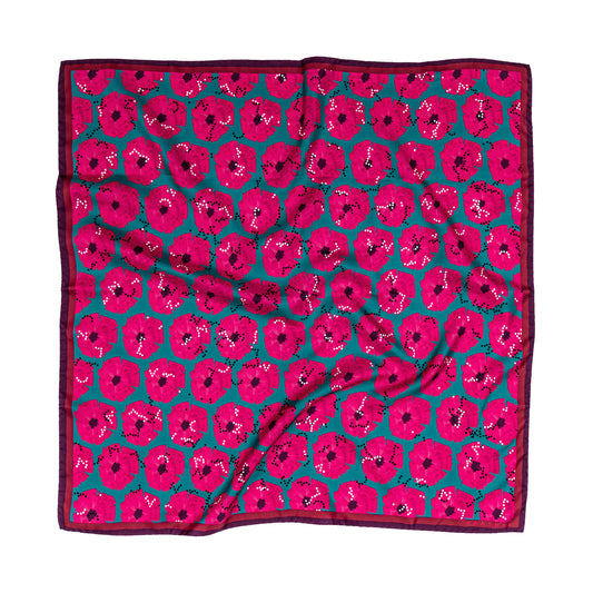 Foulard en soie Bossy Pink Silk Kaaskas