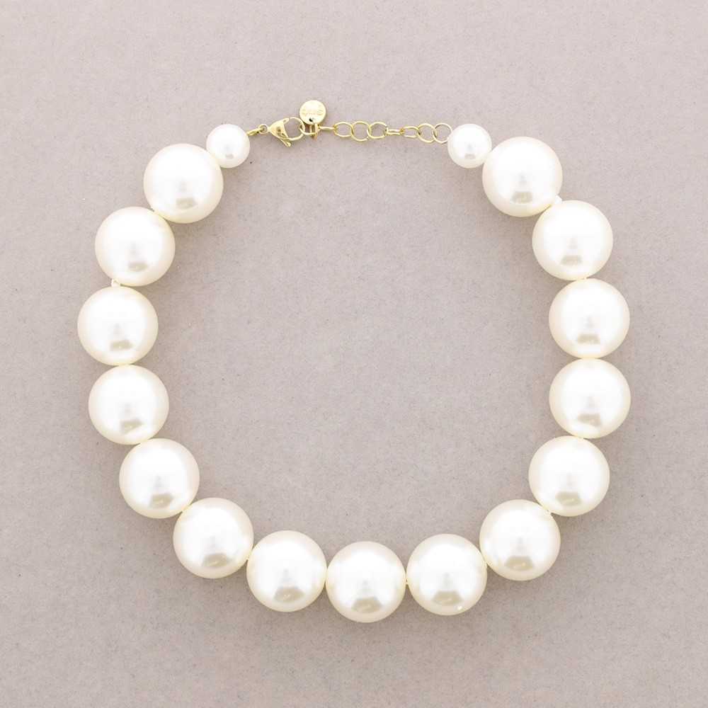 Collier perles 25 MM